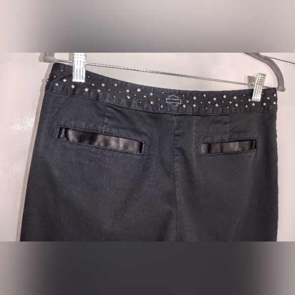 HARLEY DAVIDSON EMBELLISHED PANTS - Picture 4 of 12